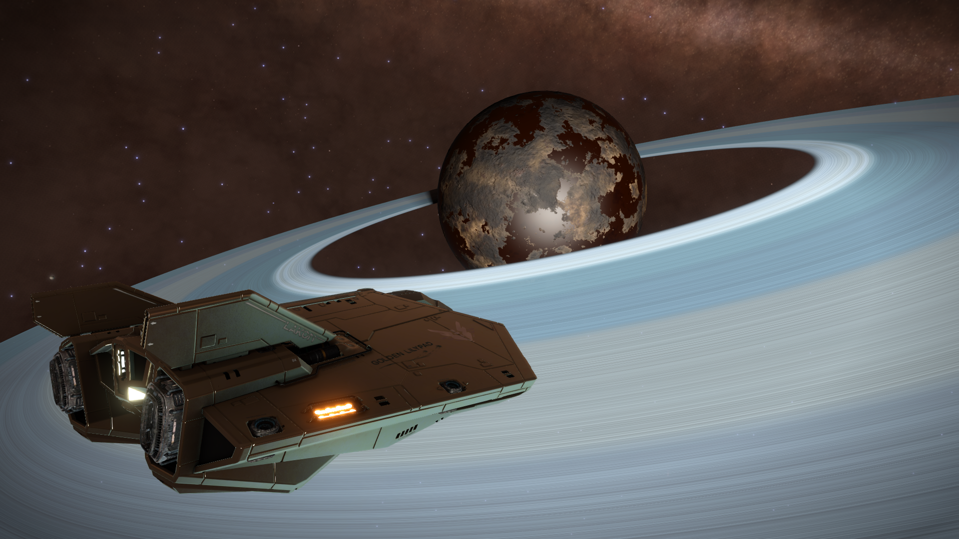 Ammoniac à anneaux de glace (Parmi les plus beaux pattern de planètes)