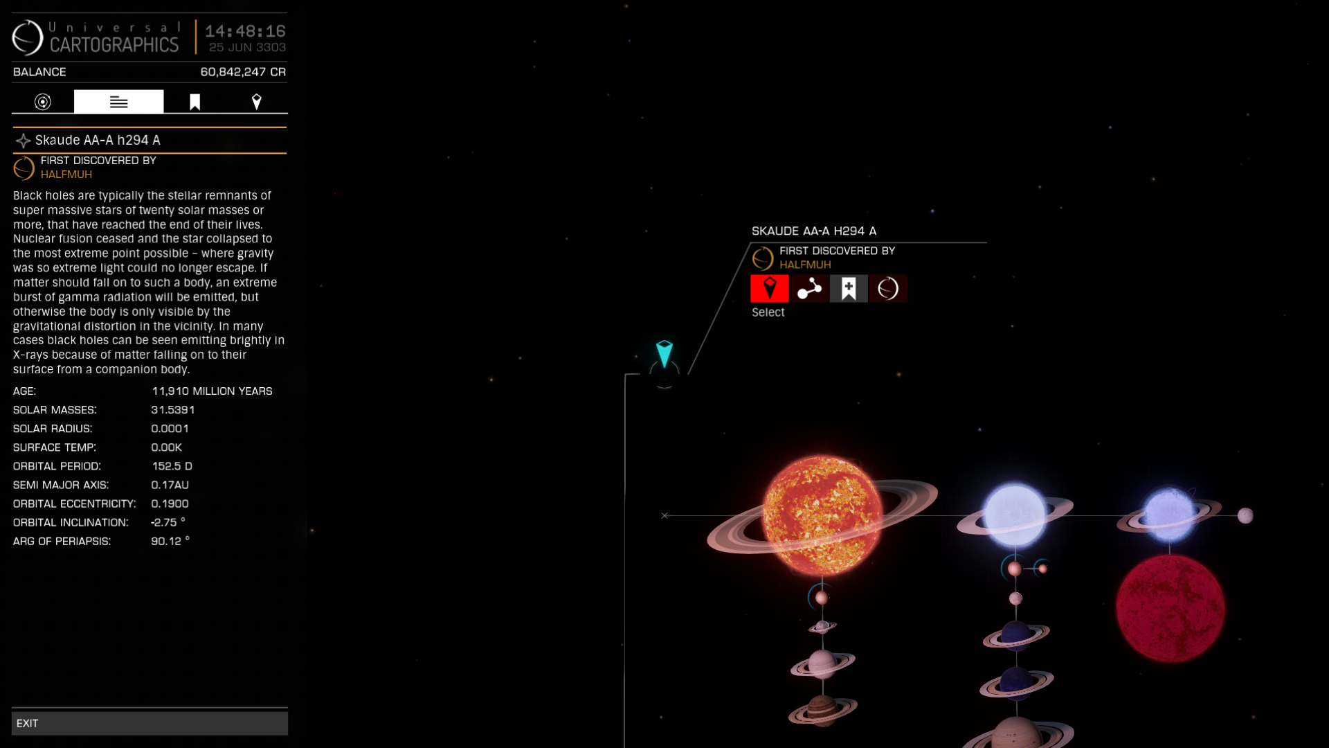 LE plus beau système que j'ai vu *_*<br /><br />Une étoile M à anneaux, une naine blanche à anneau, une neutron à anneau et 2 trous noirs !