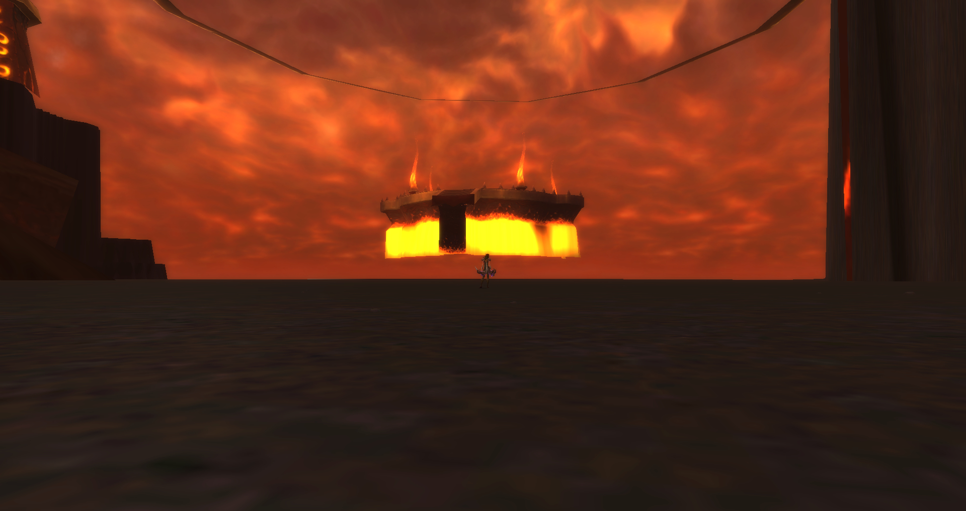 Je suis en bas et je ne peux qu'admirer la place qu'aurais dût occuper le Seigneur élémentaire...