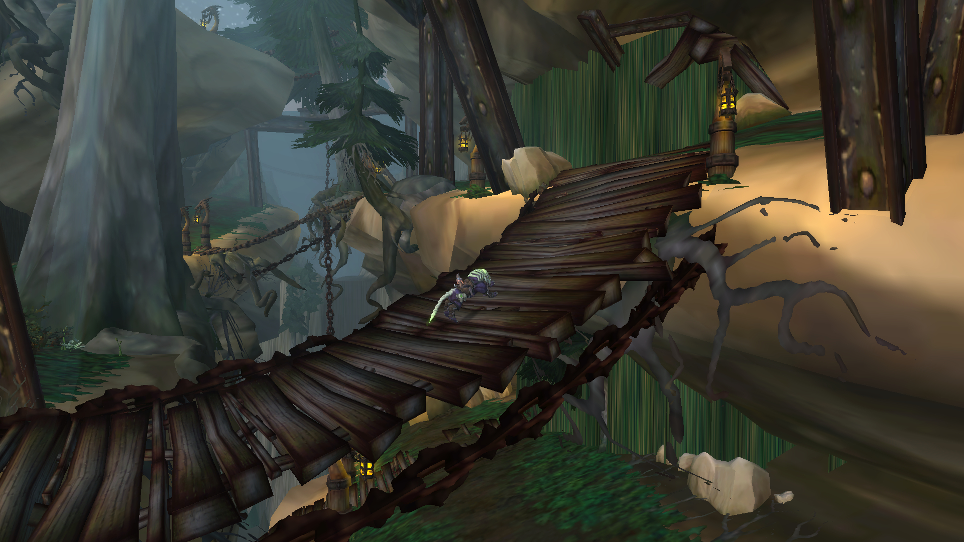 Dans des endroits étranges (J'avoue sur le coup avec la forme du terrain etc... j'ai cru que c'était une zone bugué et au final on la retrouve aussi dans le monde normal ^^', mais en même temps j'étais plus à l'ouest sur la map quand j'avais up en Norfendre à l'époque ^^&quot;)