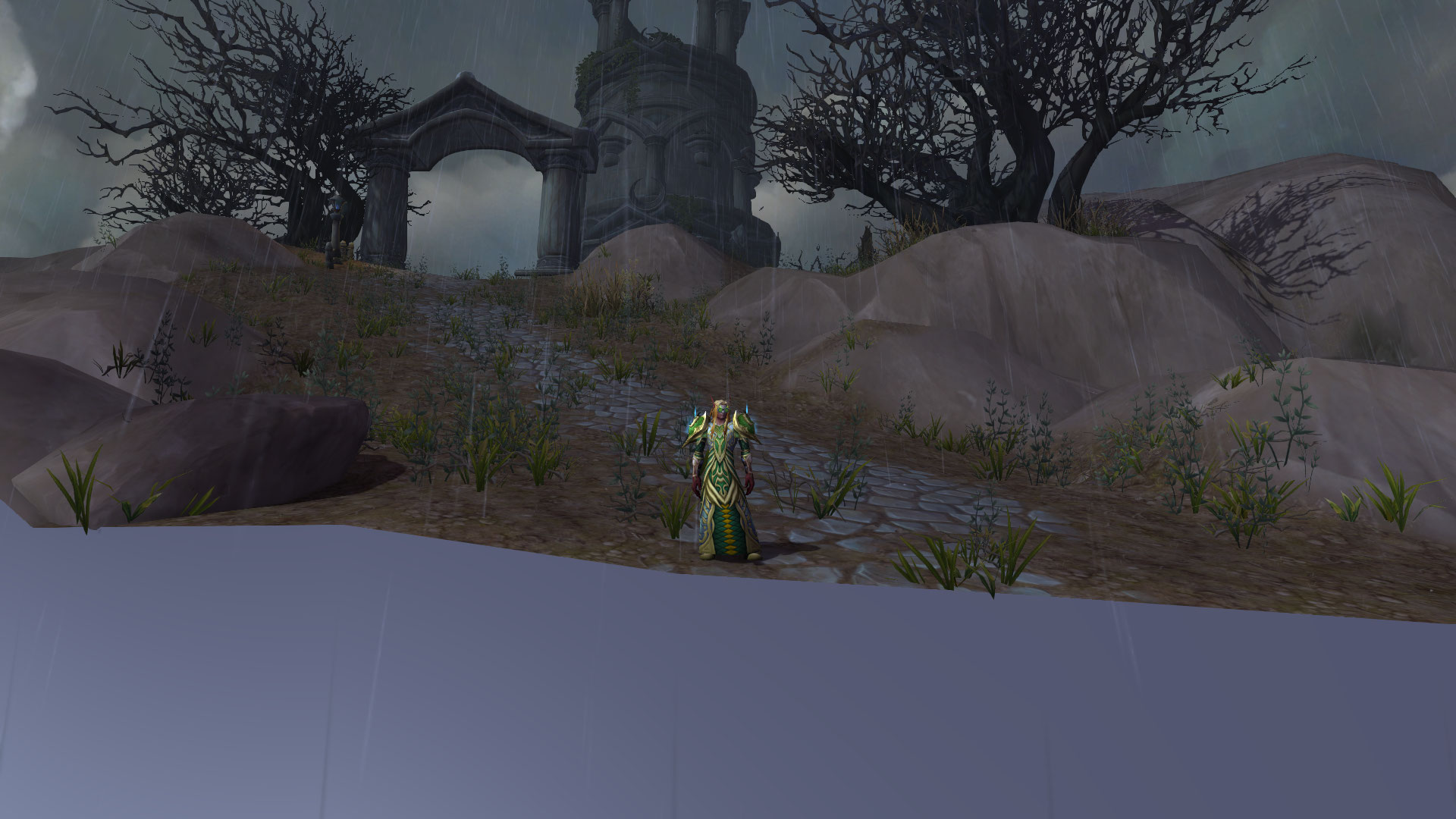 Il regarda l'horizon, surtout la plaque blanche.