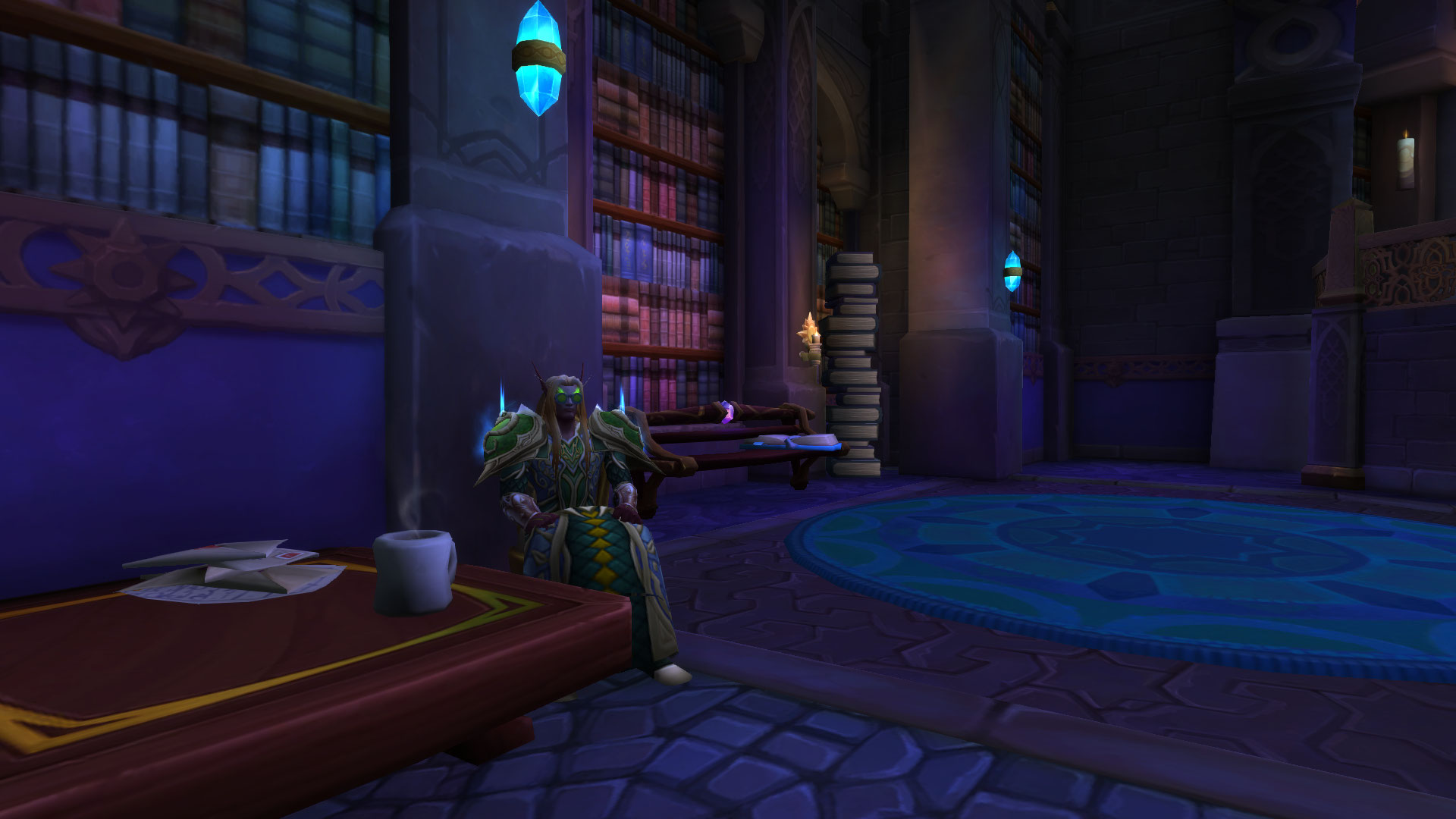 Il trouva de quoi boire et lire.