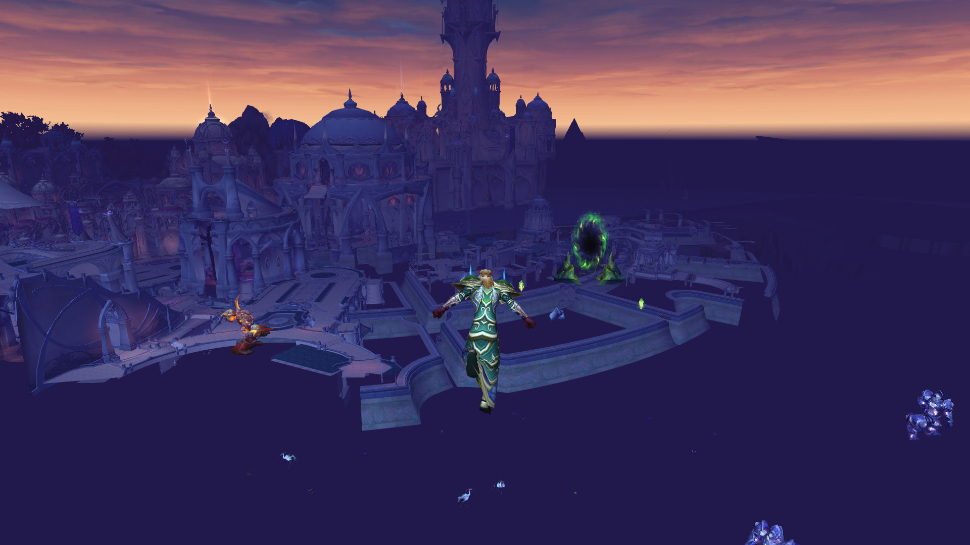 Il avança, dans le vide.