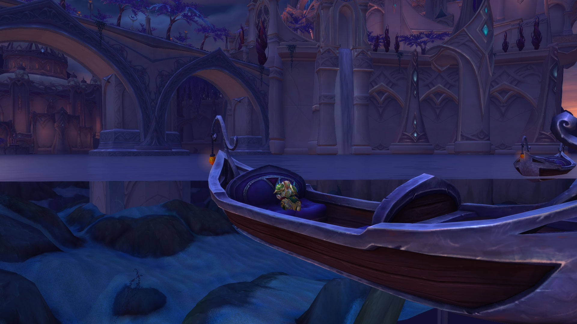 La barque pouvait le faire voyager là où la map le bloquait.