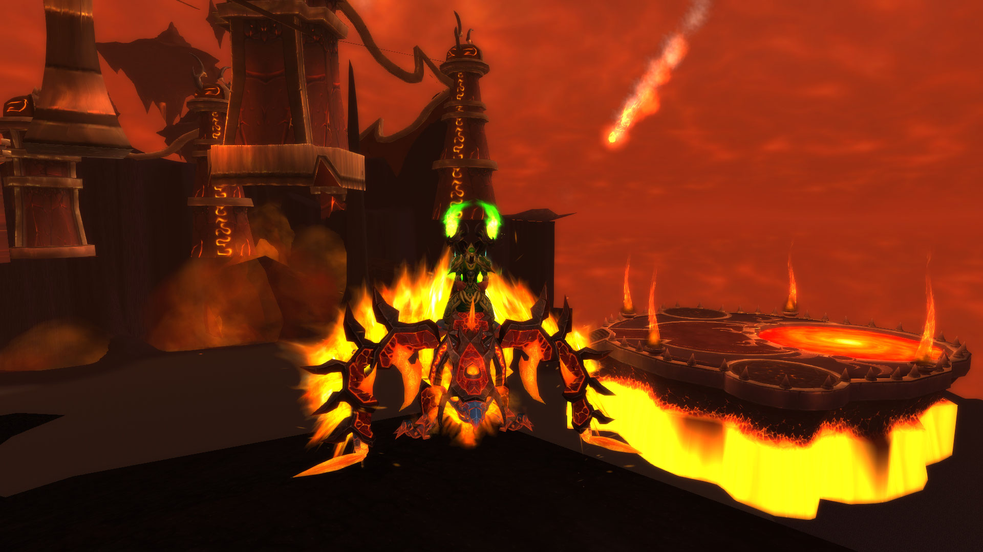 La salle de Ragnaros aux Terres de Feu