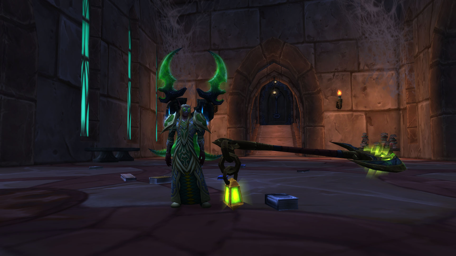 Il y existe même une hache de démon volante qui bouge..il manque juste le démon avec