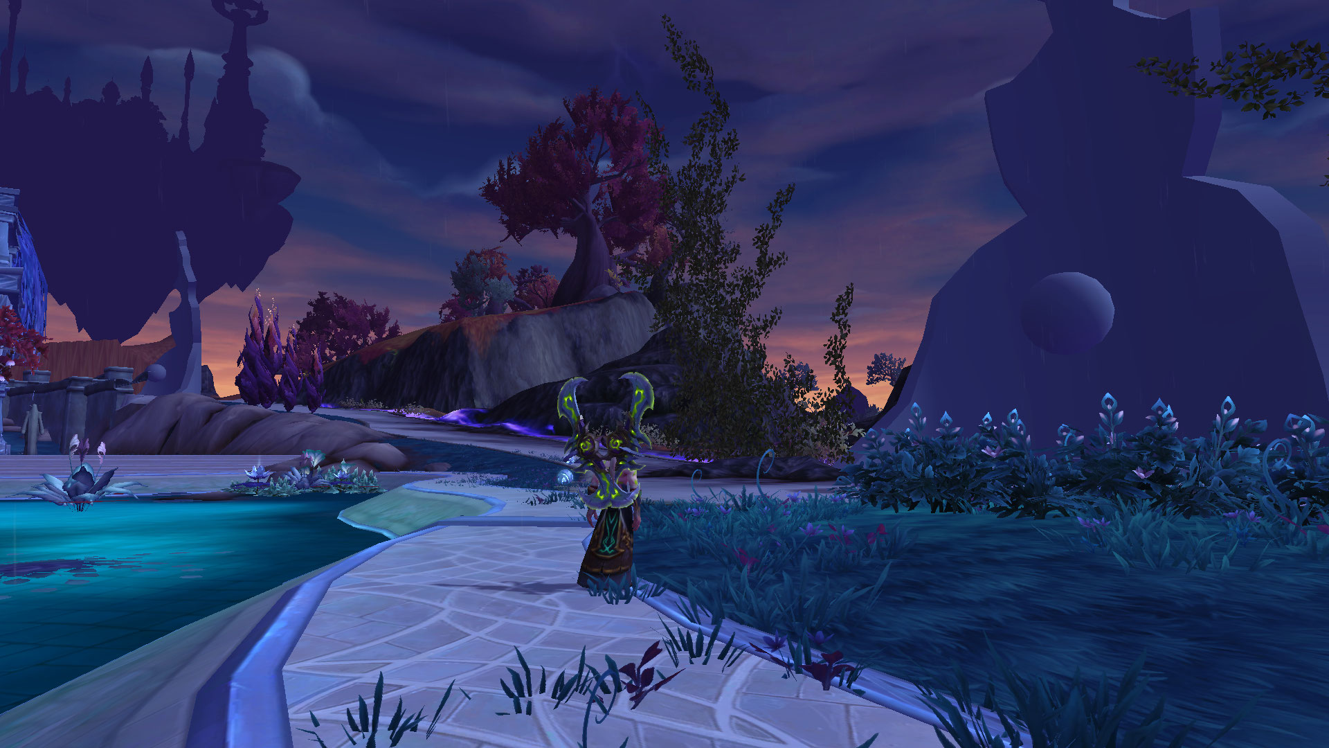 Deux des pilonnes non-texturés qui entourent la ville.