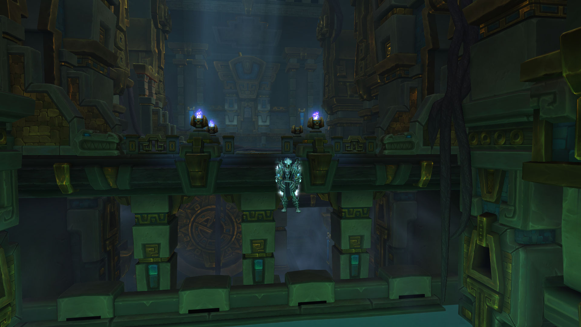 Et dernier screen de cette phase, au donjon &quot;Repos des Rois&quot;, je suis phasé avec mon groupe au sein du donjon et aucun mob n'est présent.