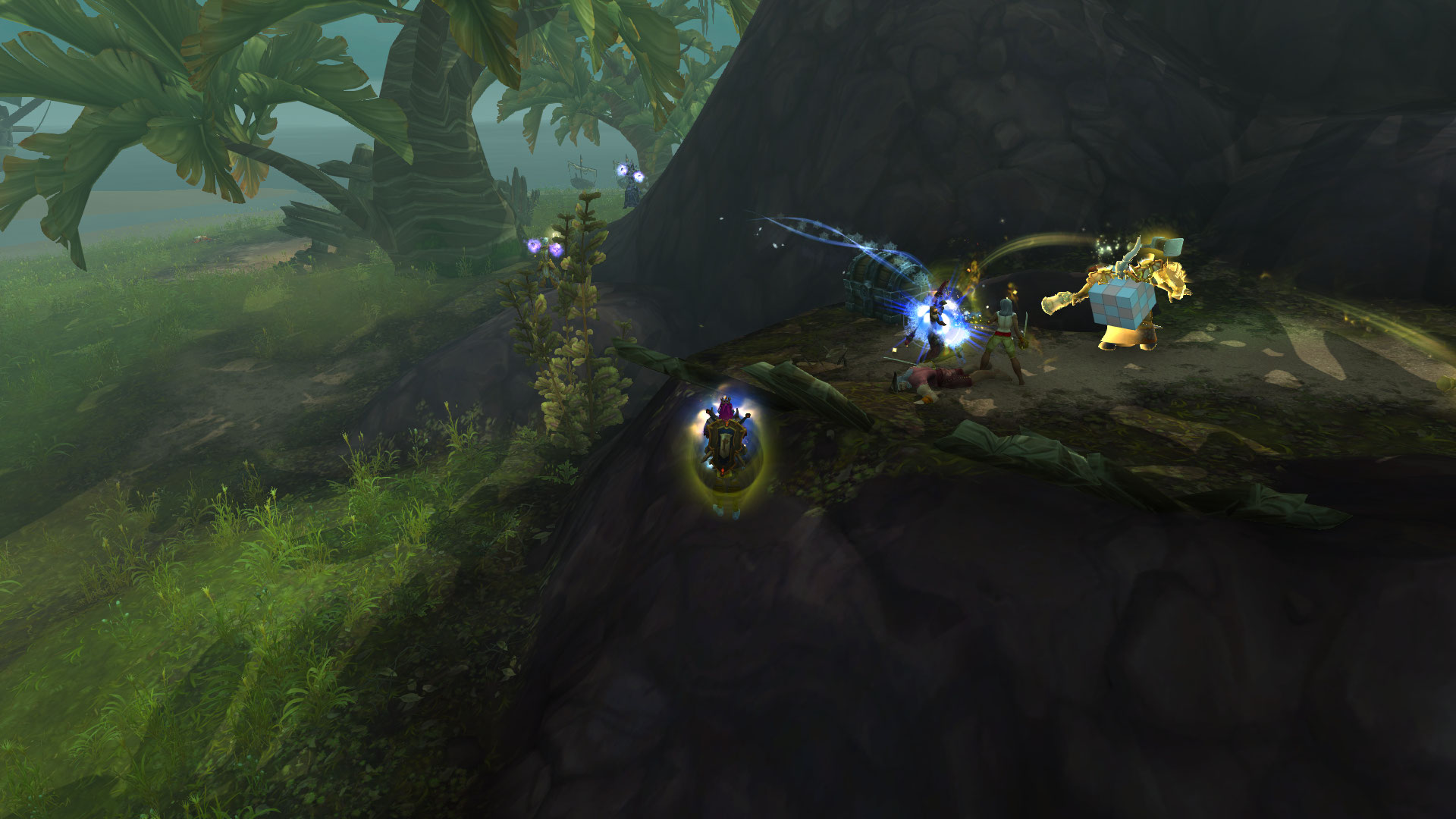 Ce n'est pas une exploration mais simplement en exploration d'île, un pnj a ce cube lors de son sort courroux vengeur.