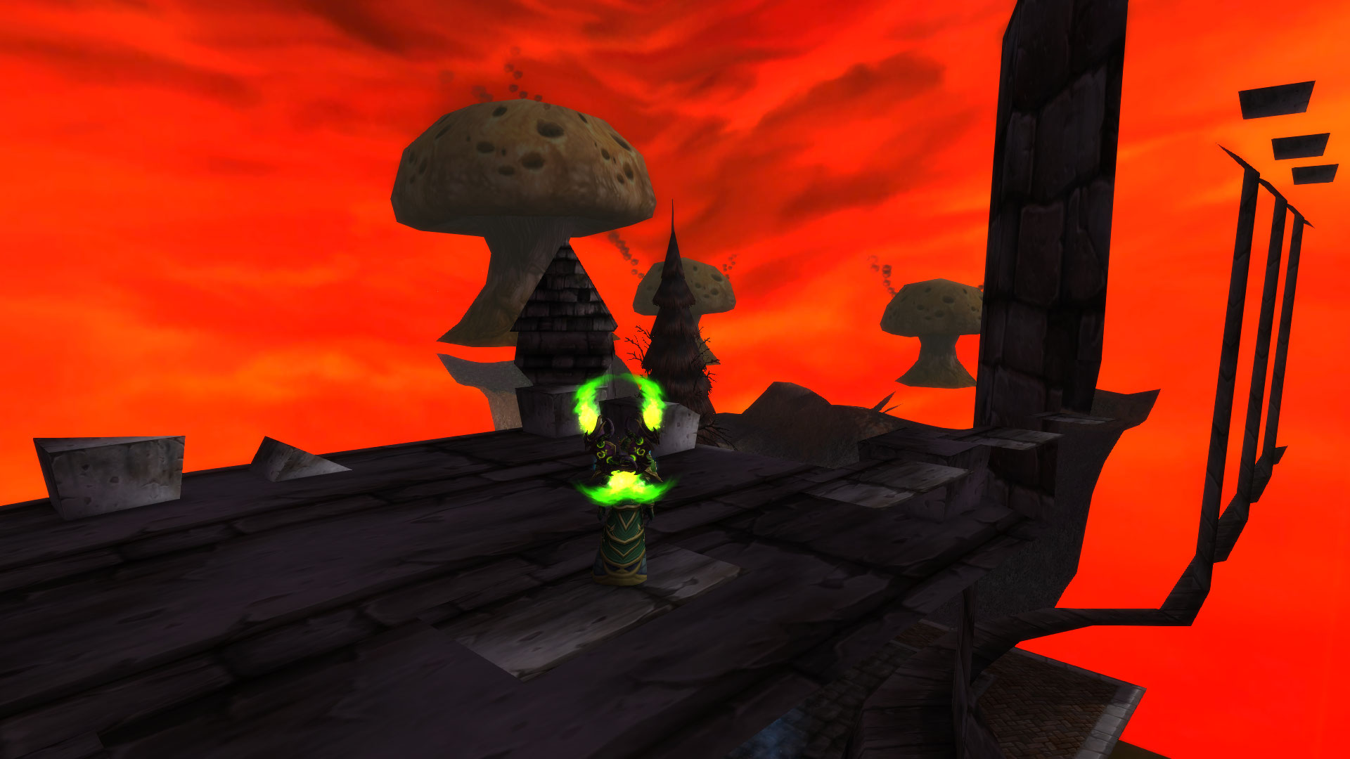 Dans Stratholme, l'angle est précis.