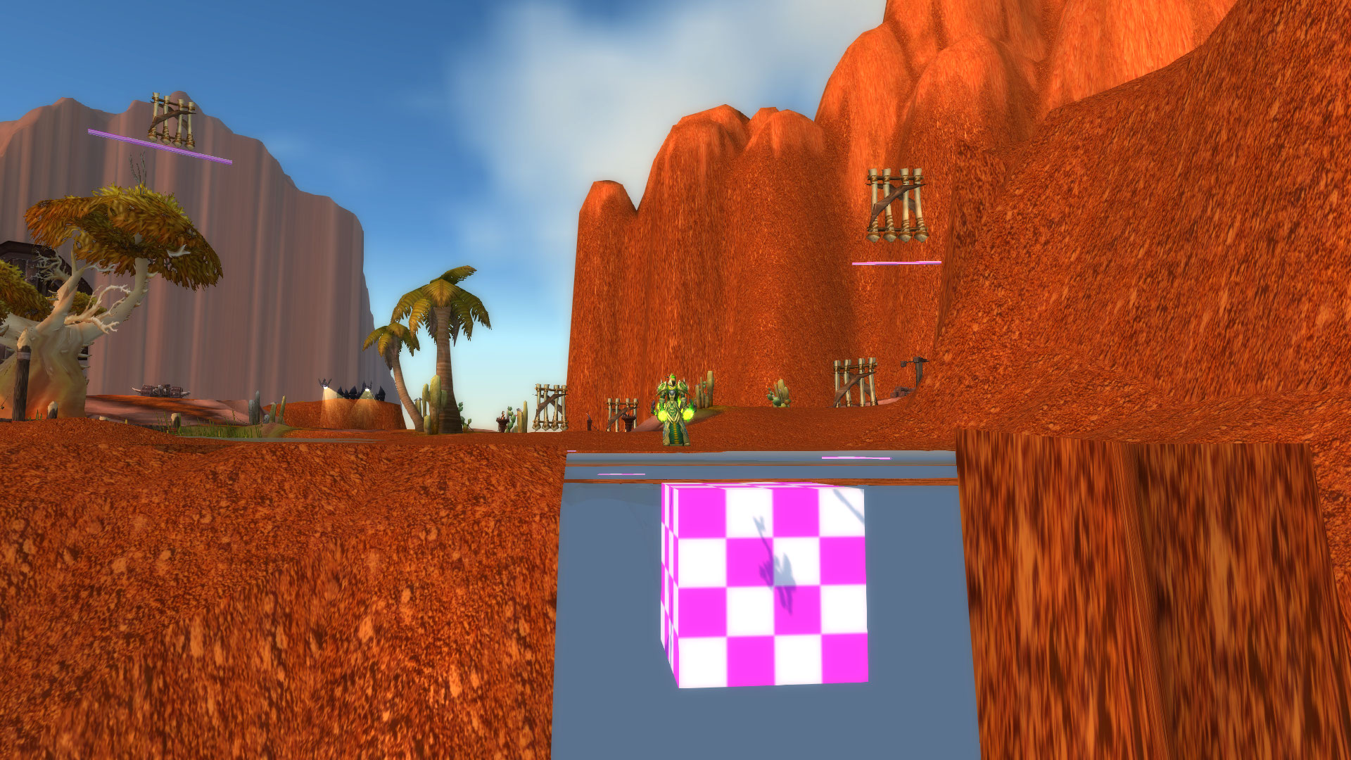 Un gros cube de dessous.