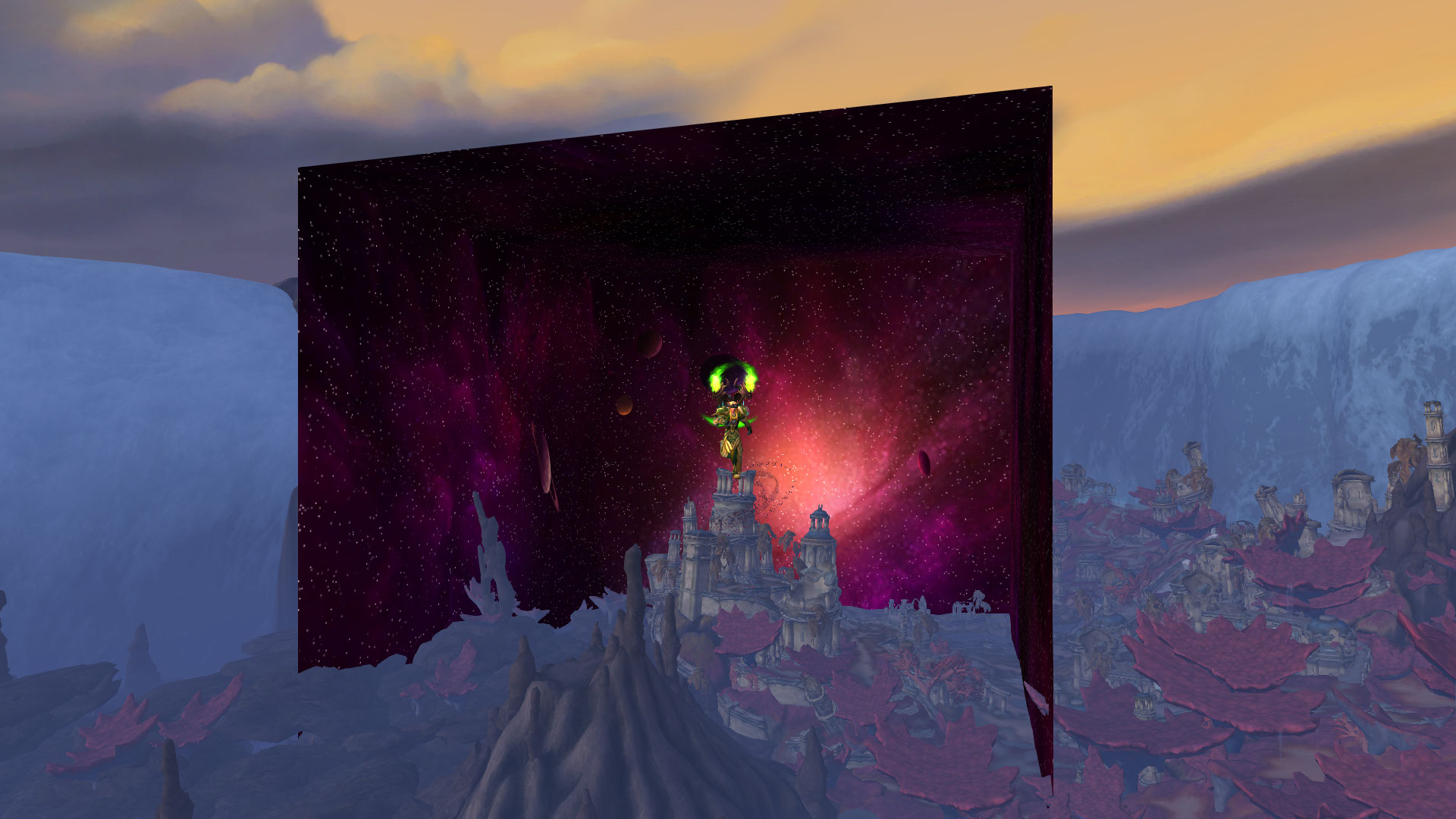 Un cube, comme on en a vu au Rivage Brisée sous Légion mais cette fois à Nazjatar !