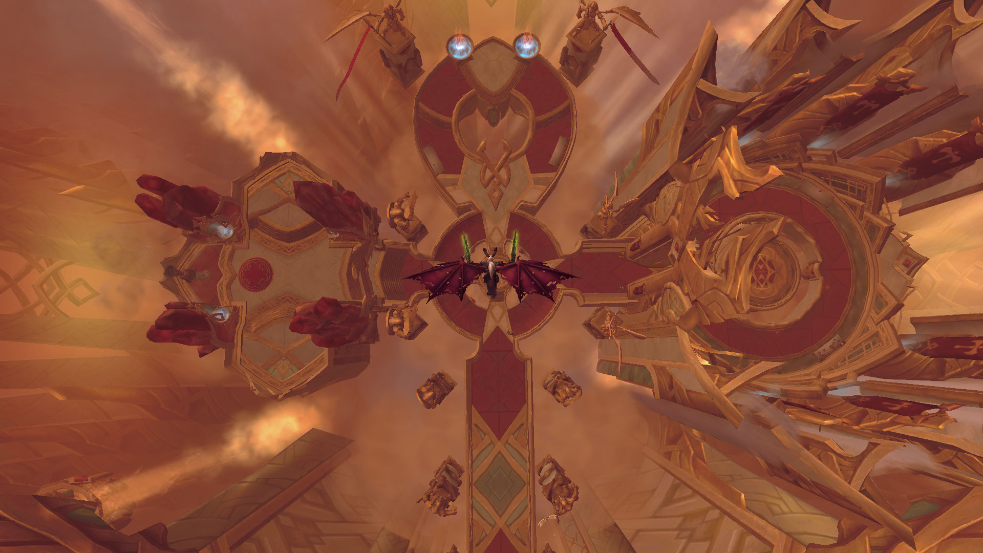 Au dessus du domaine.