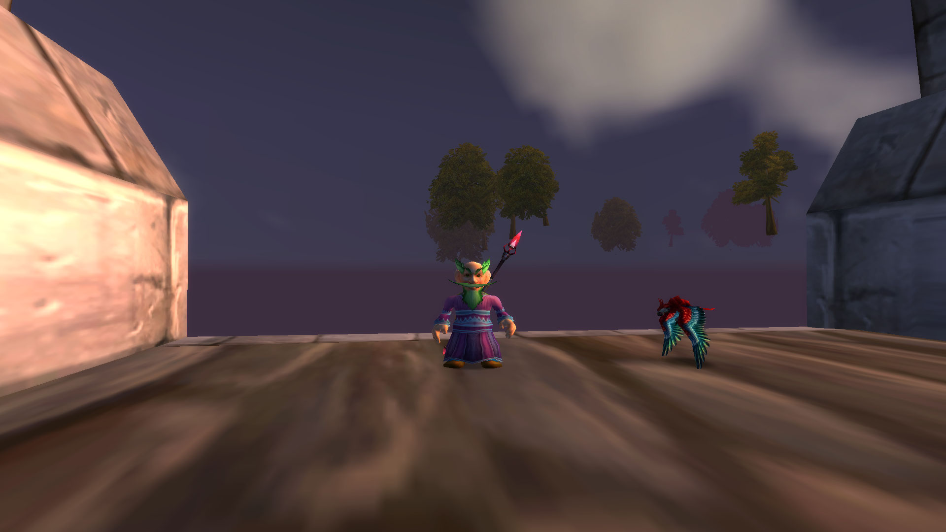 Derrière le portail d'Hurlevent.