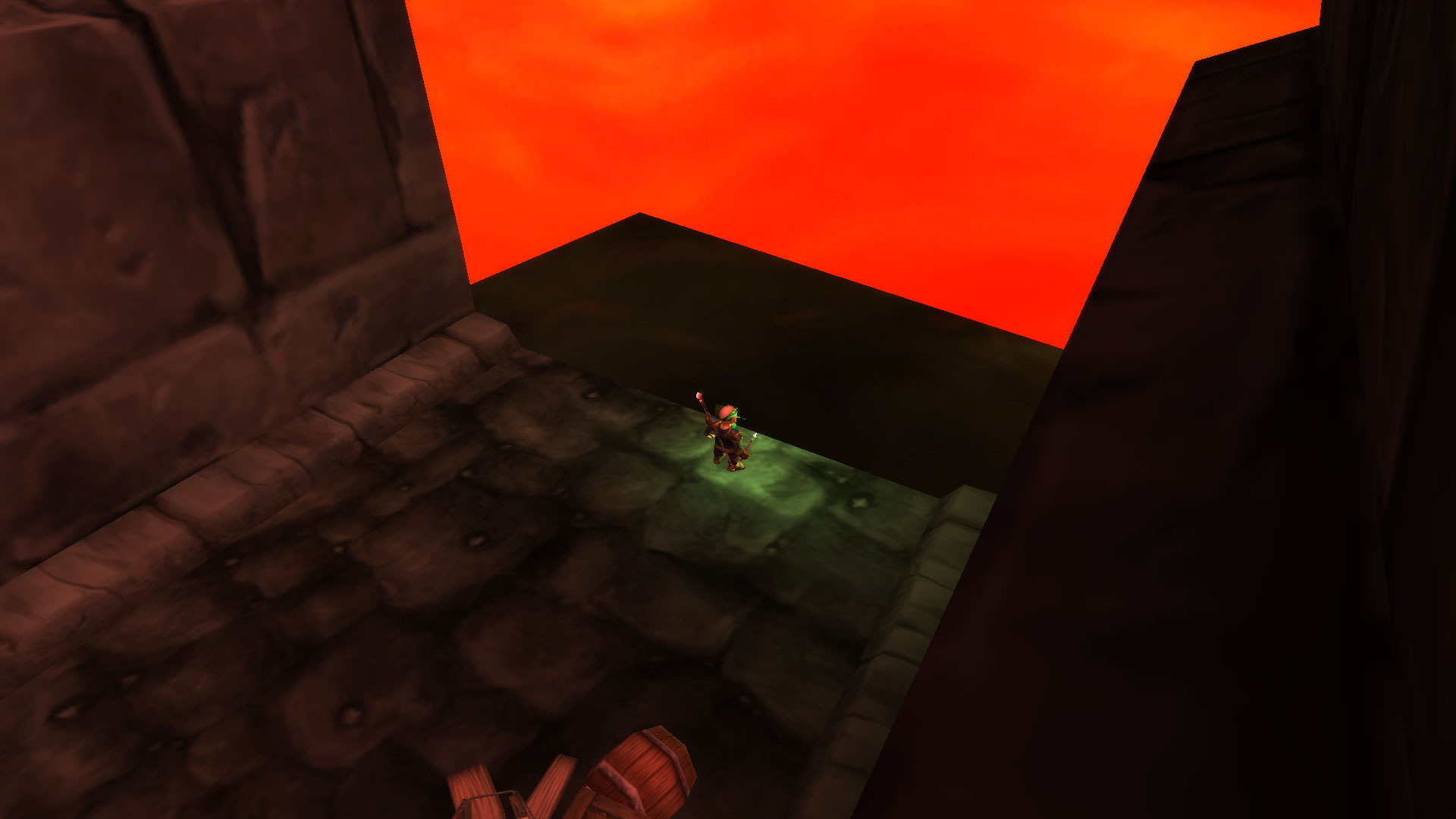 Derrière le portail de Stratholme, en instancié.