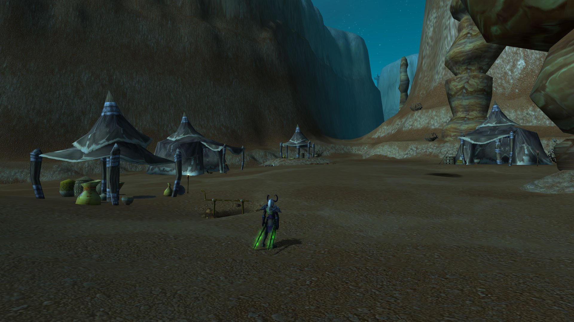 Campement dans les anciennes Milles Pointes.