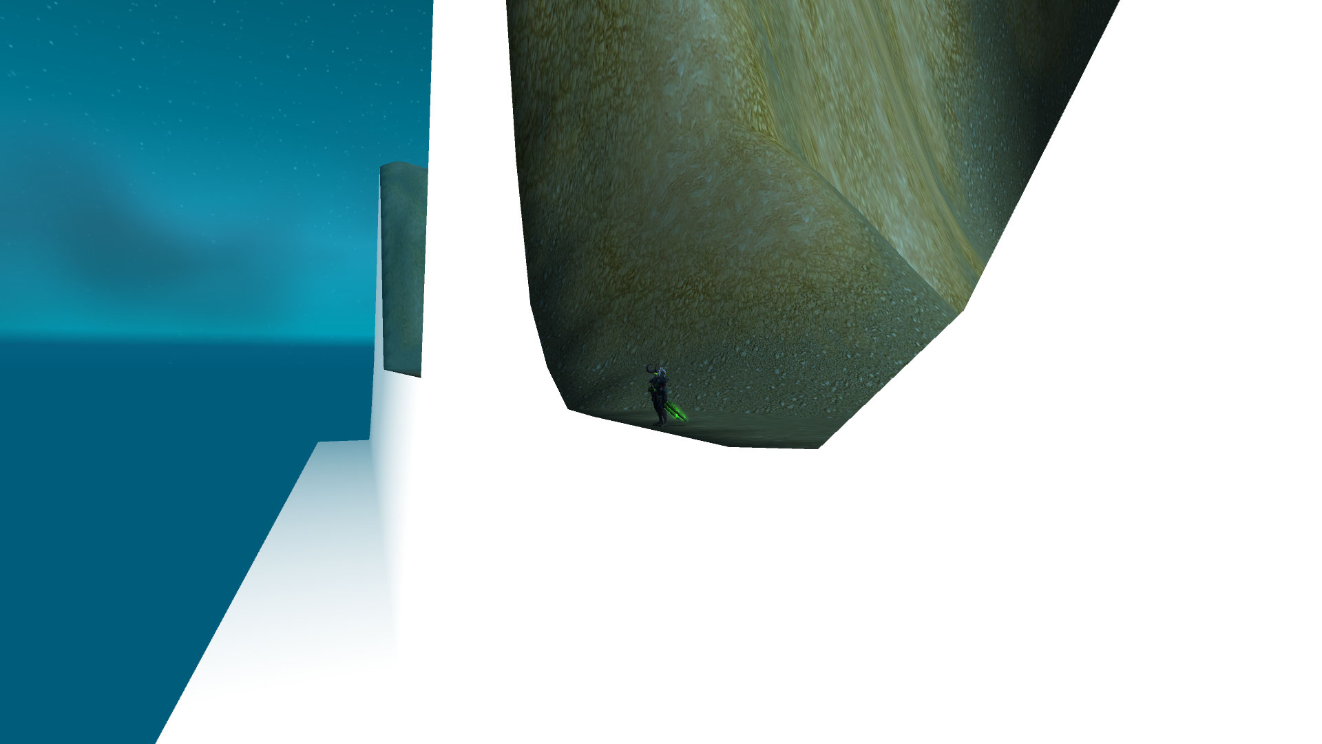 Plaque (très) blanche en bordure.