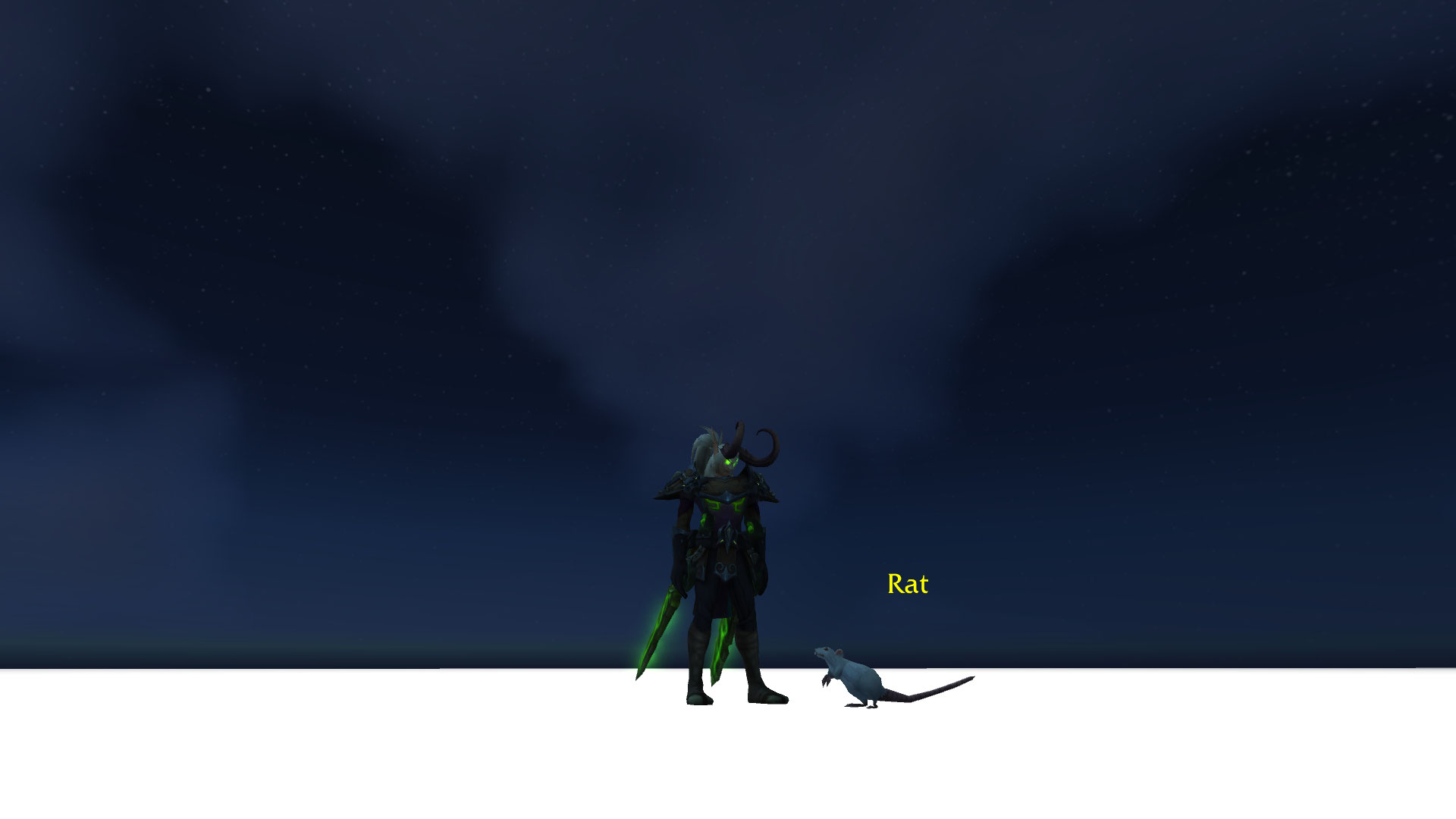 Un pauvre rat coincer sur la plaque blanche sous l'instance.