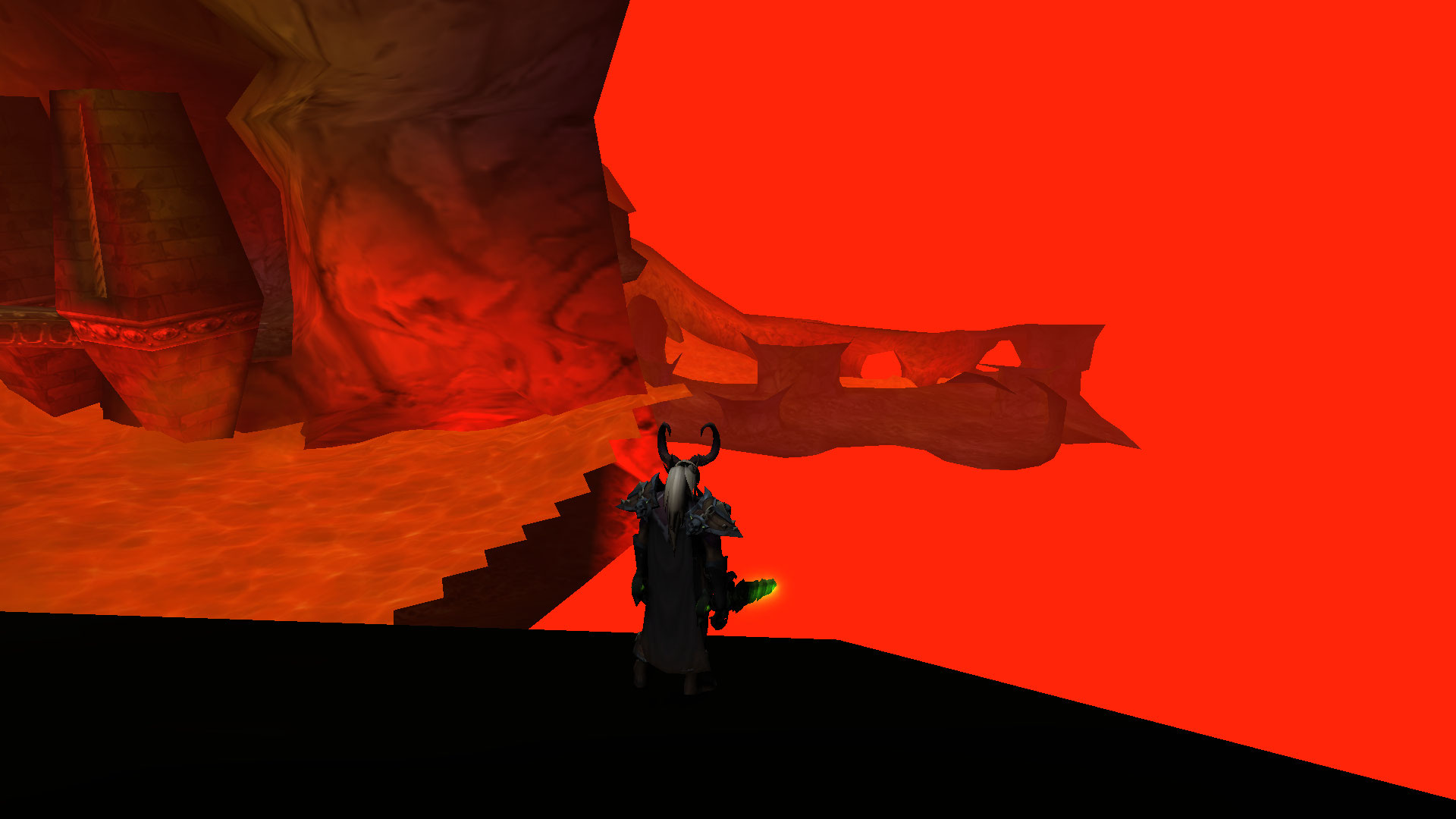 Cœur du magma vue de l'extérieur.