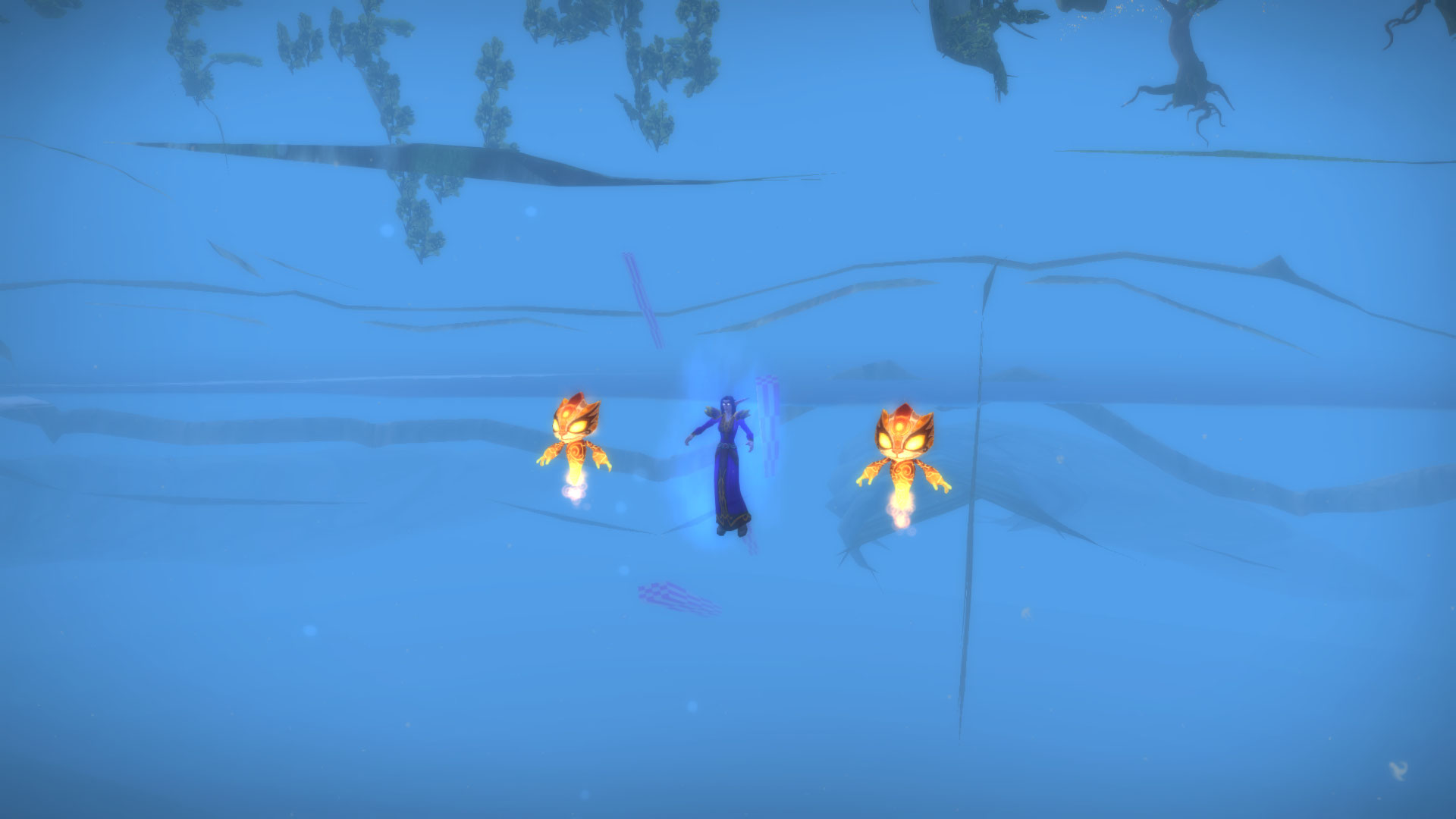 Zone de départ des pandarens, dessous.