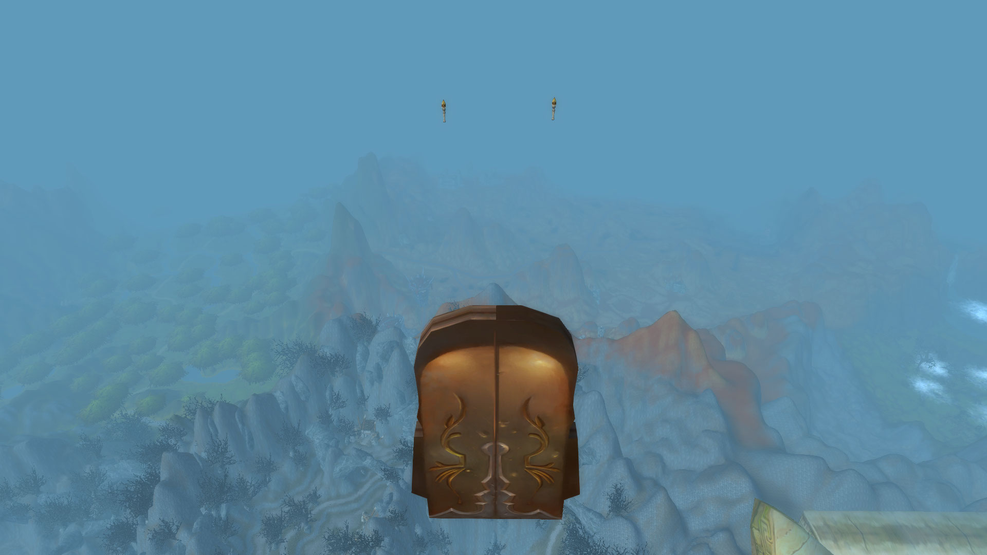 Dans un scénario récent, celui de la potion d'Irion à Karazhan, en sortant on peut voir dans le ciel ces &quot;restes&quot; de Dalaran.