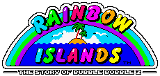 Le logo Rainbow Islands
