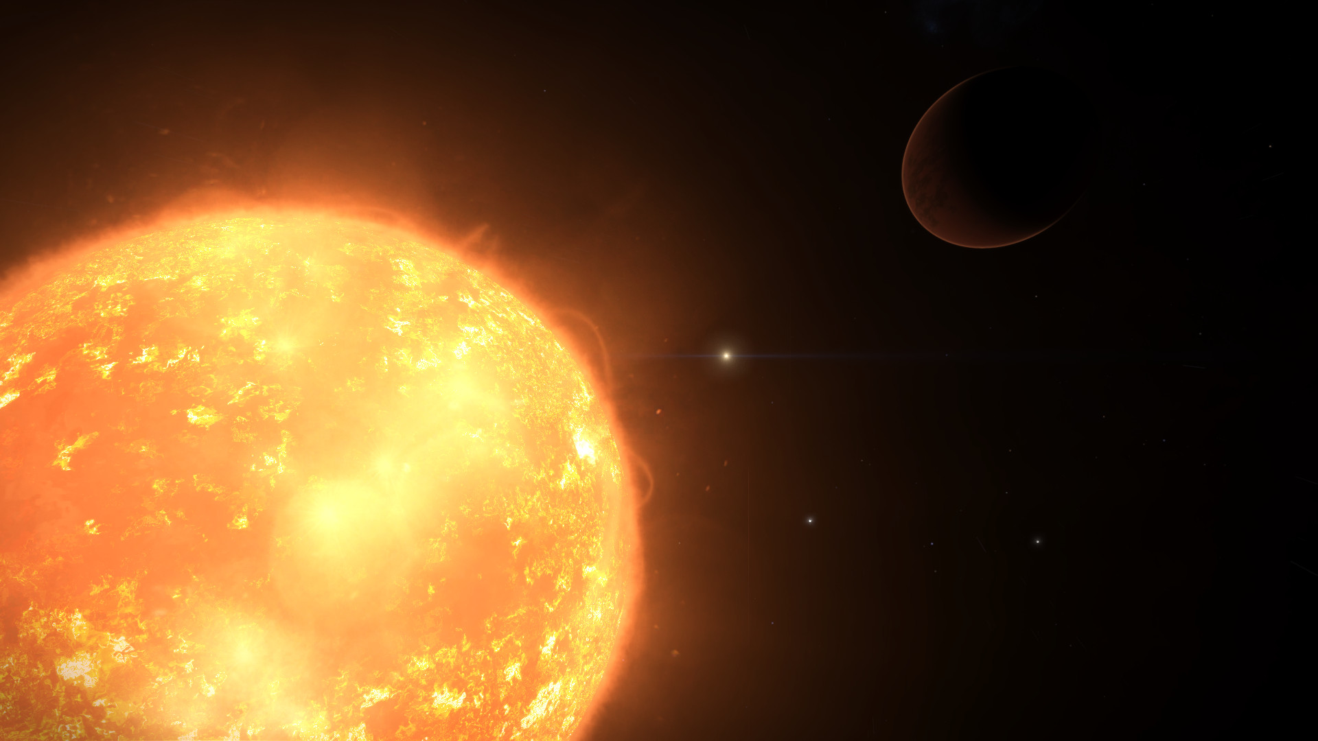 Une géante un peu trop près de son étoile