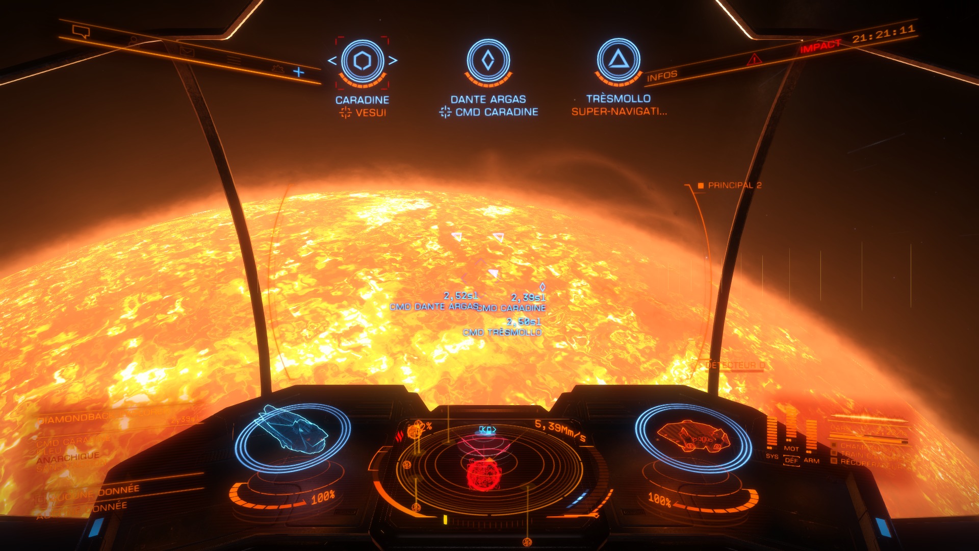 Arrivée pour ravitaillement