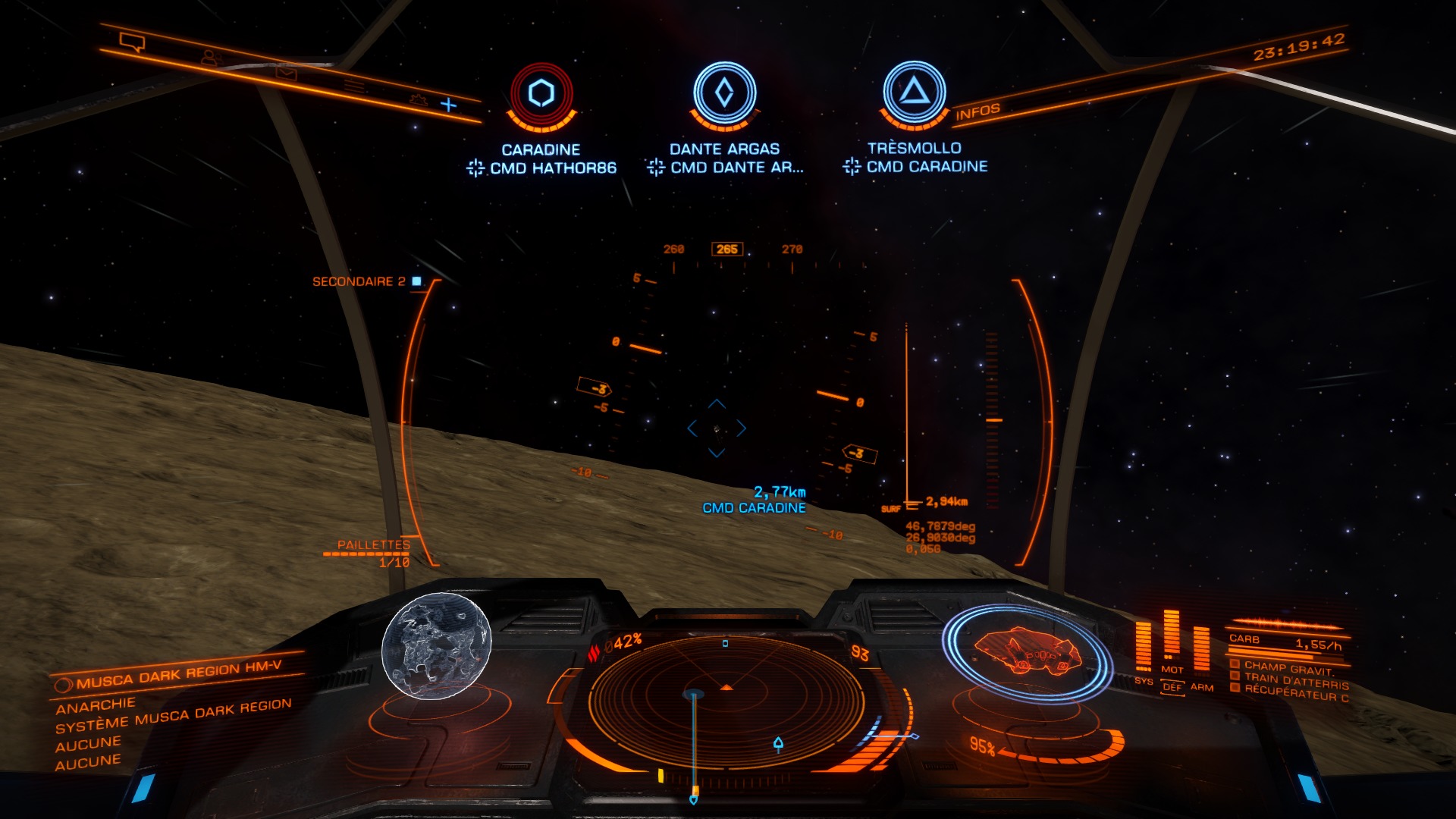 Décollage! (Non en fait on s'amusait à se foncer dedans)