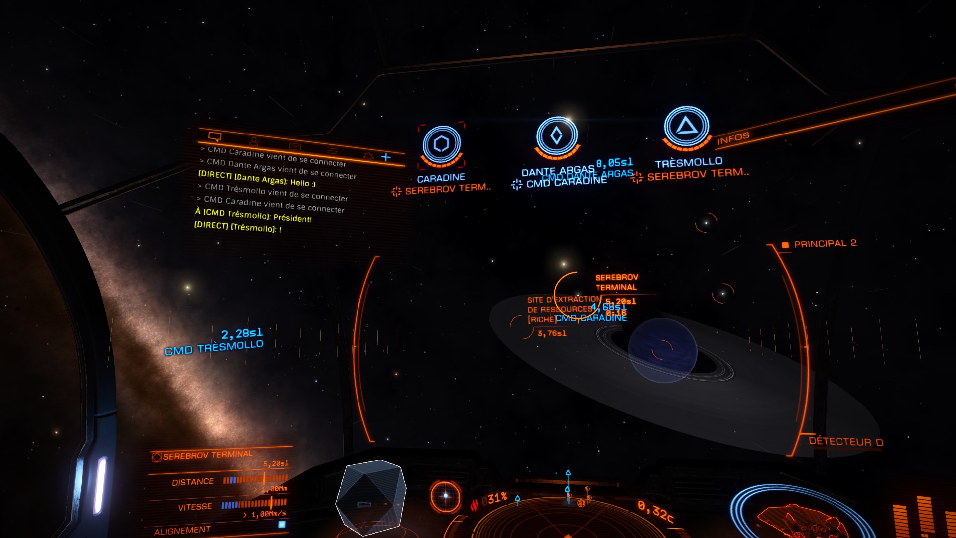 Enfin, la station d'arrivée (celle du CG)