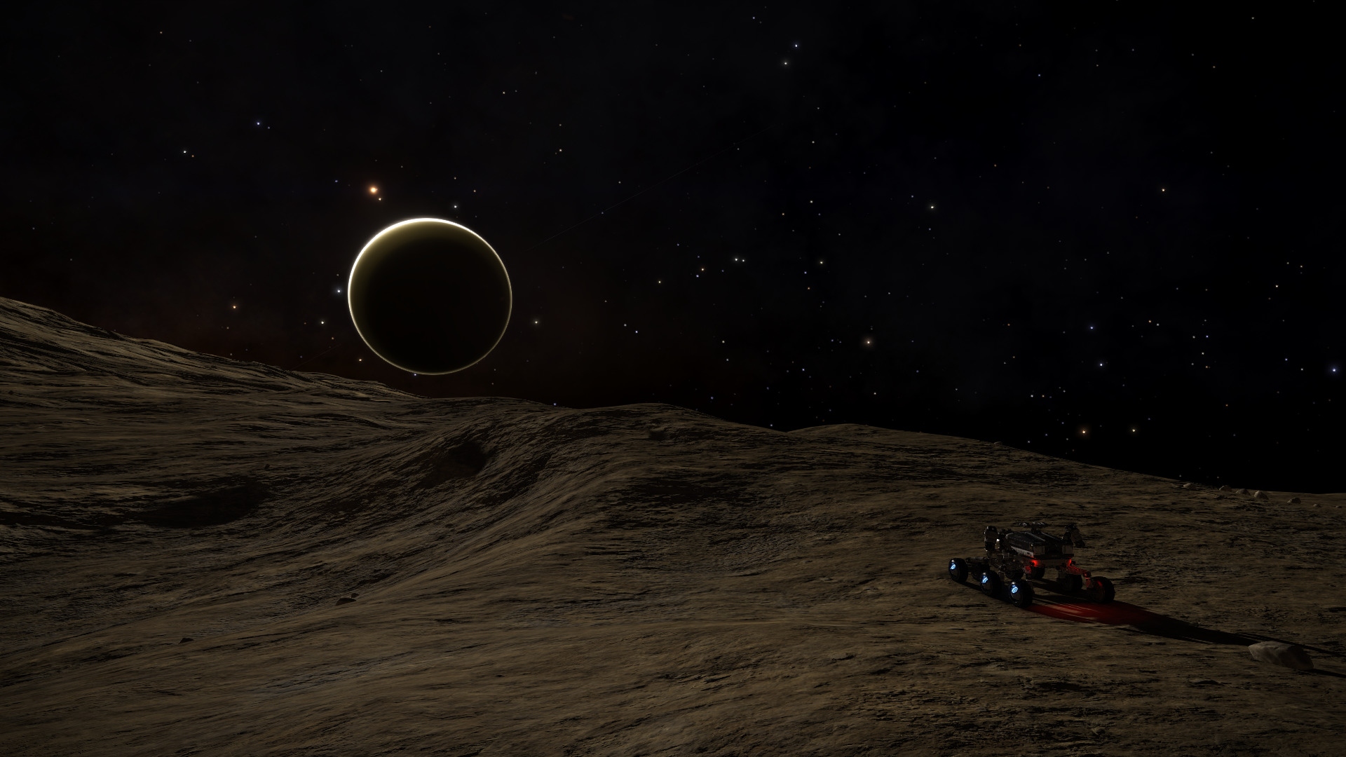 Au loin, la planète mère