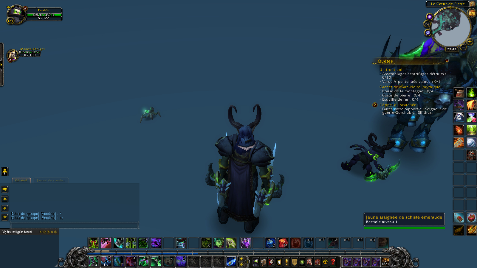 Idée : Trouver l'araignée secrete du Coeur de la Pierre