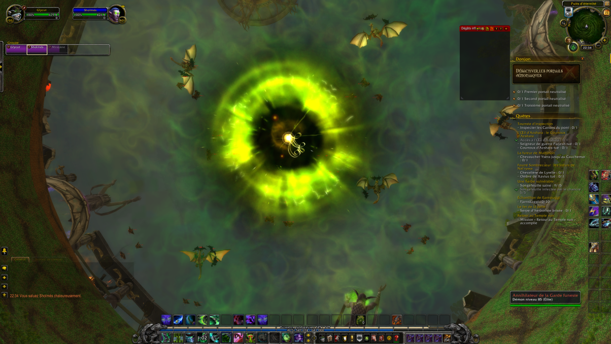 Visiblement on y trouve pas sargeras...