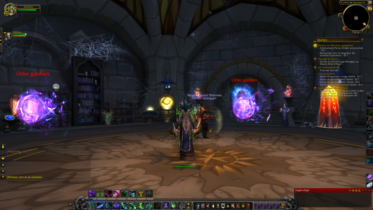 Zone où l'on récupère des gemmes dans la suite de quêtes du mage givre pour Frissébène.