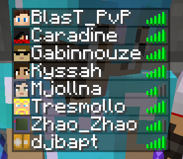 Les présents ! Bienvenue à Blast_PVP, tout nouveau sur le serveur :)