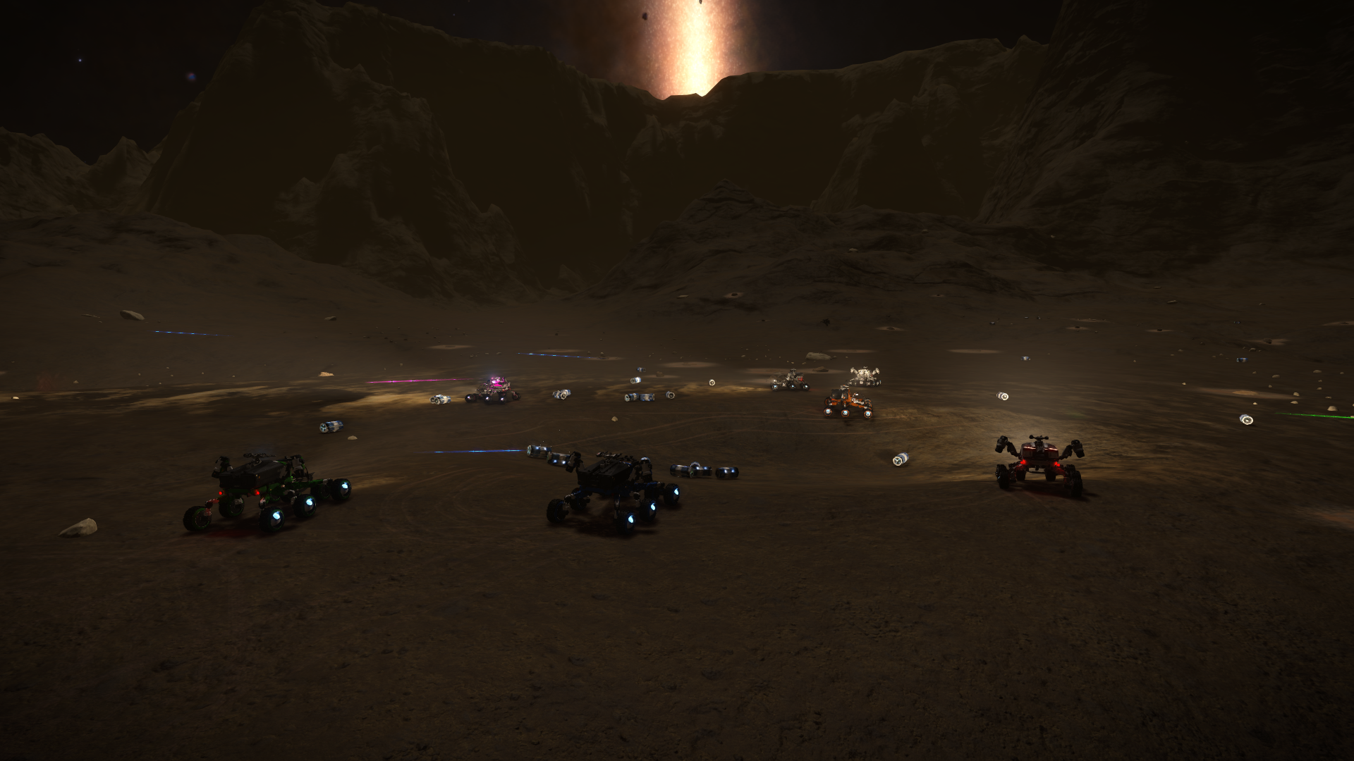 Un cmdr avait largué sa soute (essentiellement des drones), du coup on s'amusait à tout &quot;nettoyer'.