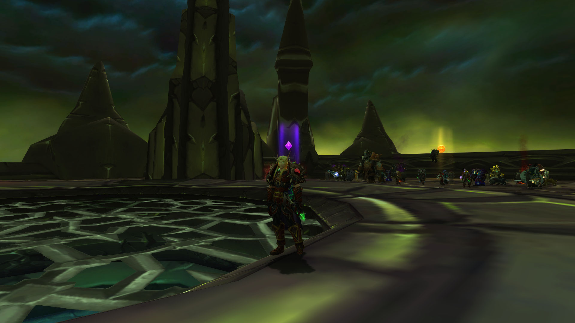 Avec les mecs qui devaient kill Illidan, la transmo est imposée par le scénario, c'est celle du Temple noir justement et j'ai qu'une dague avec.