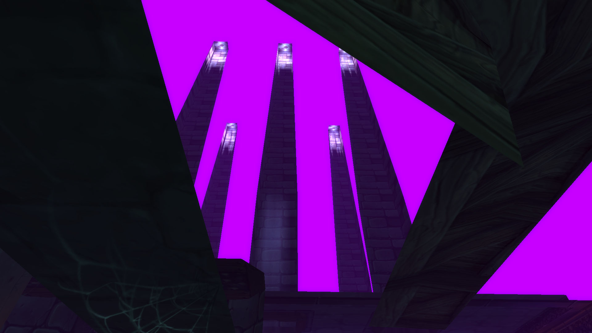 Colonnes montante au dessus de Scholomance.