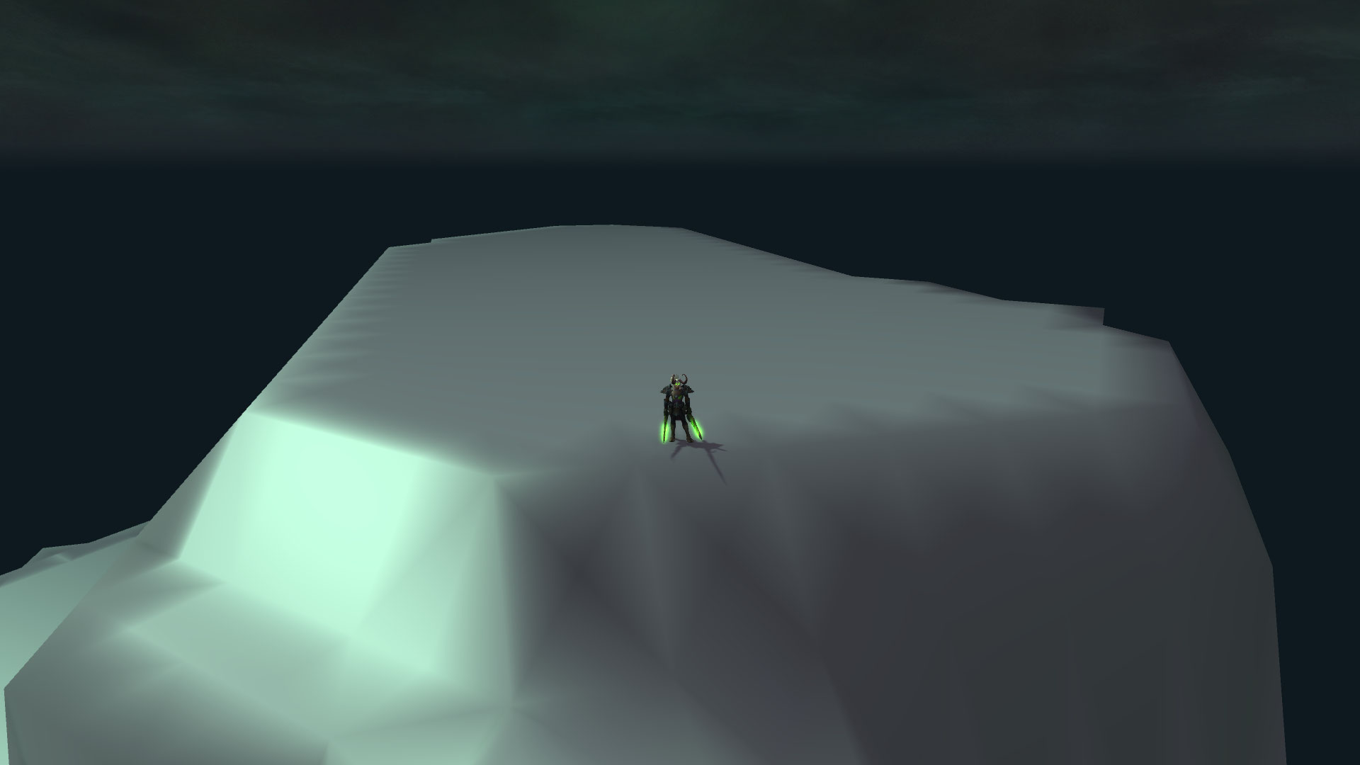 Bout de montagne non-texturés.