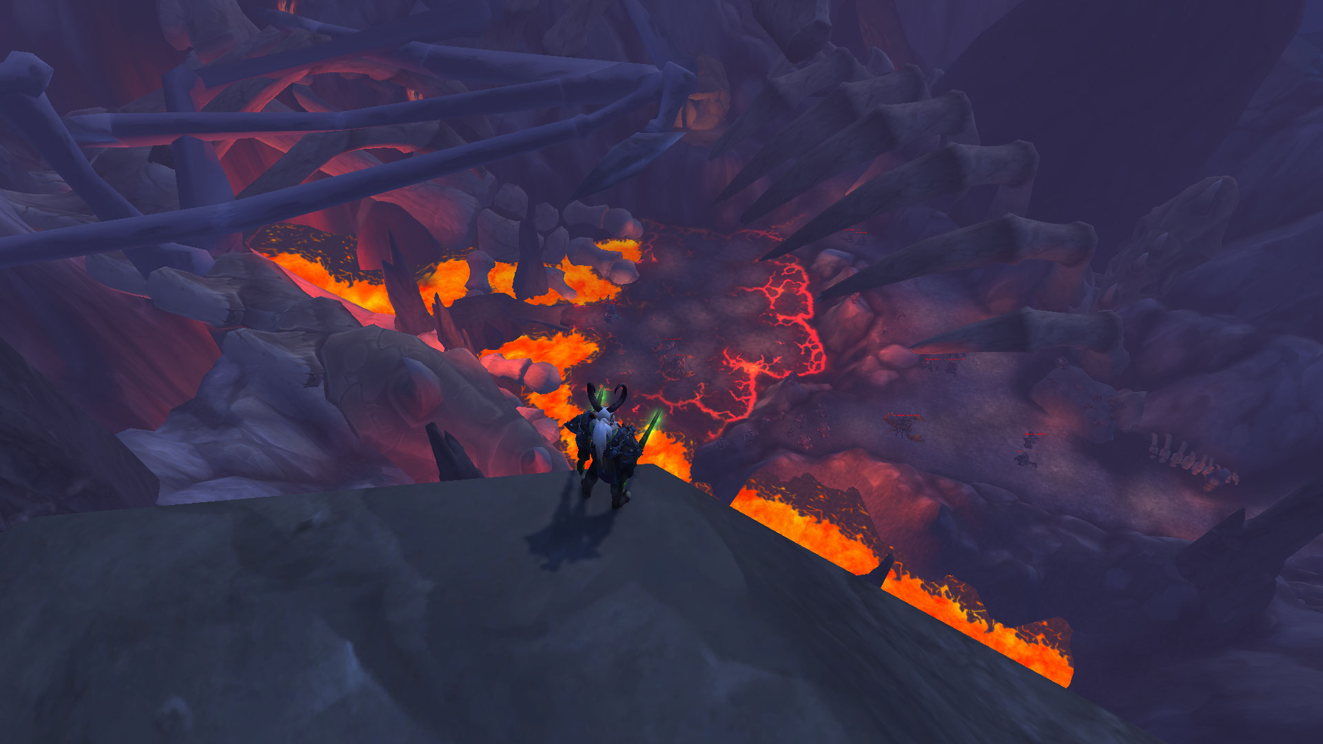 Salle du boss vue de haut.