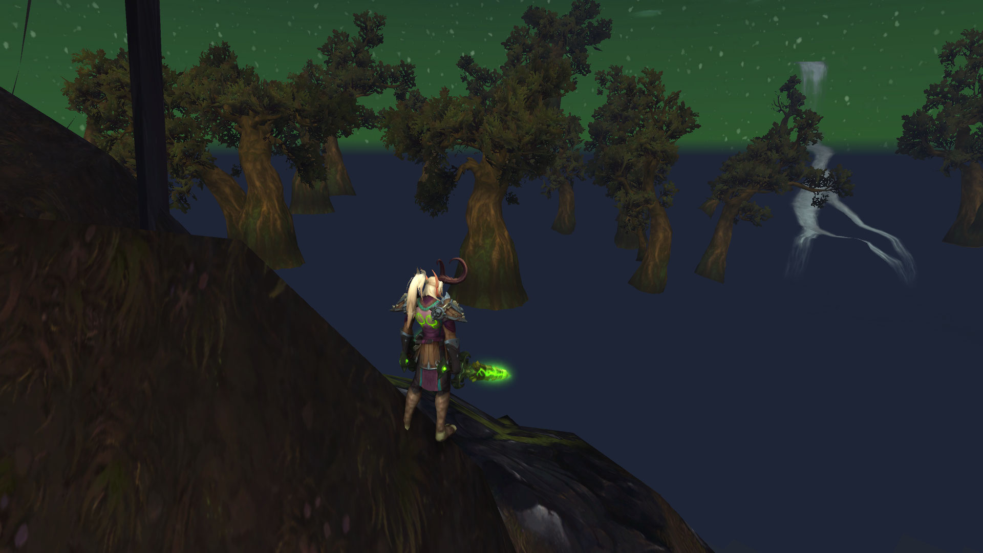 Arbre et rivière volante.