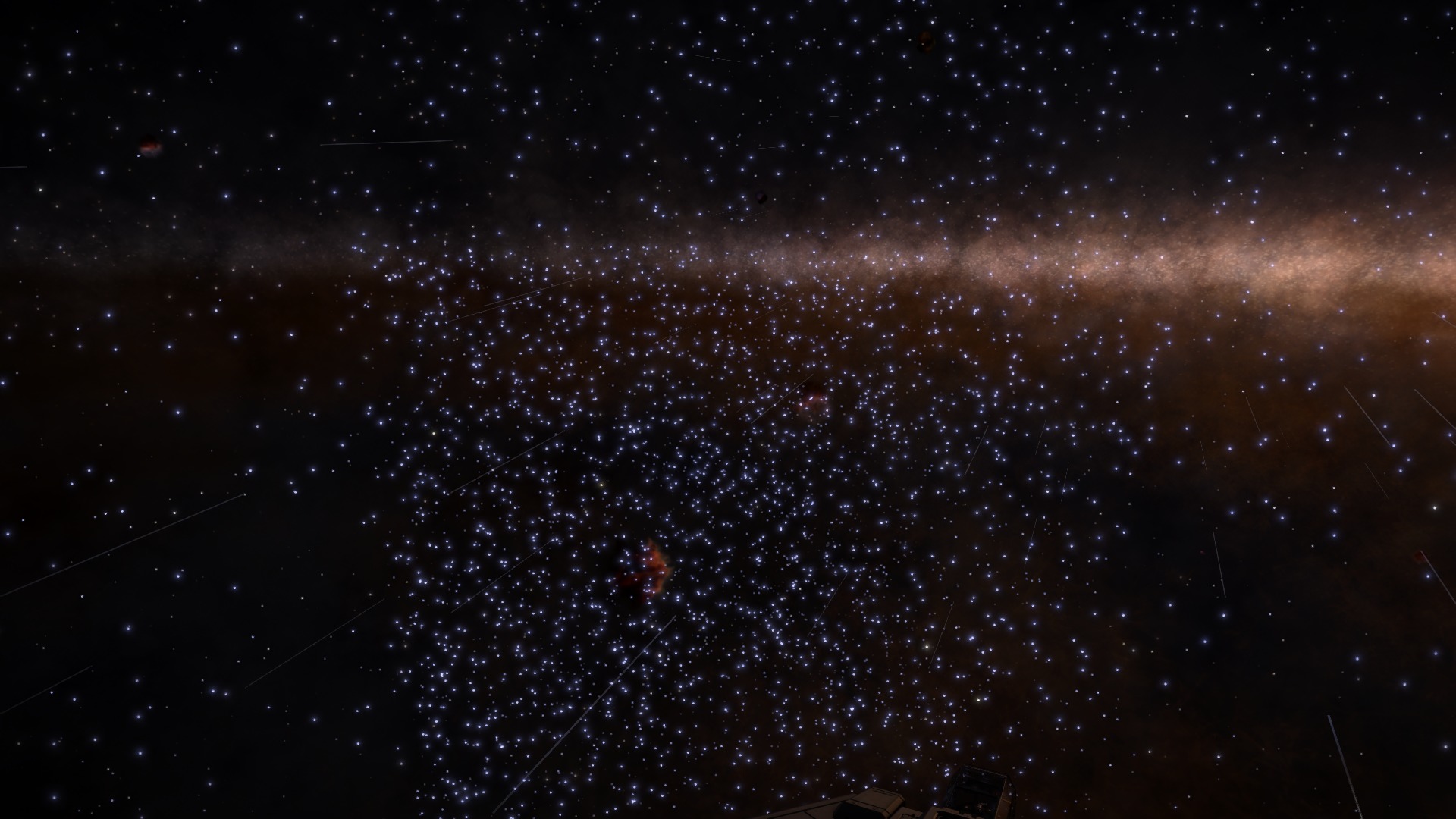 Je ne sais pas pourquoi on voyait plus d'étoiles dans cette direction. Mais c'est joli