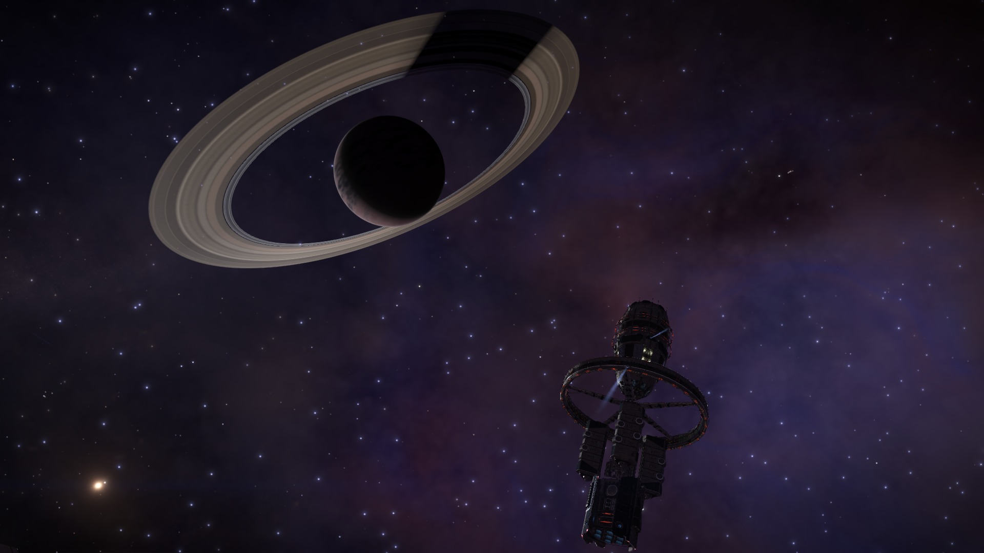 Juste à côté de la station :)<br />(Heureusement qu'elle était là pour que je puisse réparer un peu)