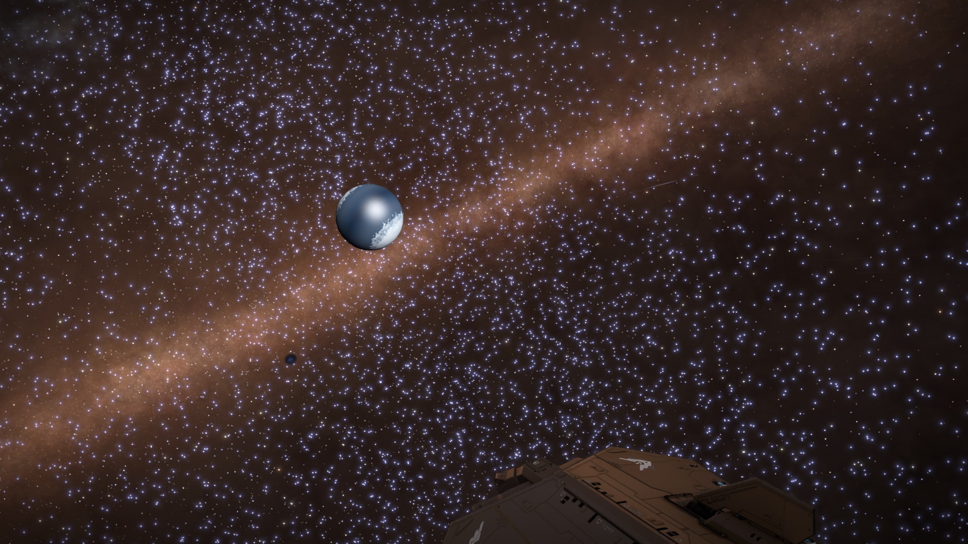 Water-world avec un autre tache étrange dans le fond